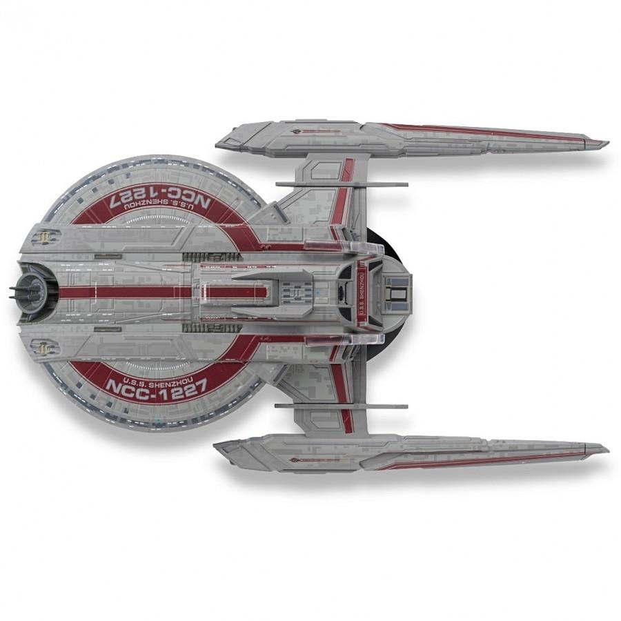 #22 U.S.S. Shenzhou NCC-1227 XL EDITION Starship Model Diecast Ship (Eaglemoss / Star Trek)