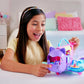 HWP19 (Polly Pocket) Kitty Airways Playset With 2 Micro Dolls And Pet