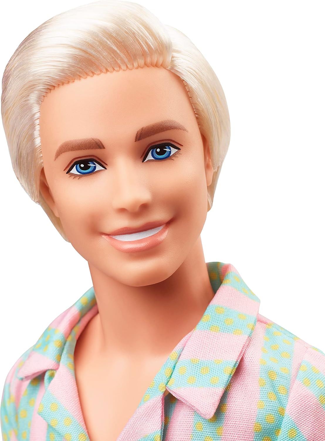 Barbie The Movie Ken Signature Doll Pastel Striped Beach Matching Set HPJ97