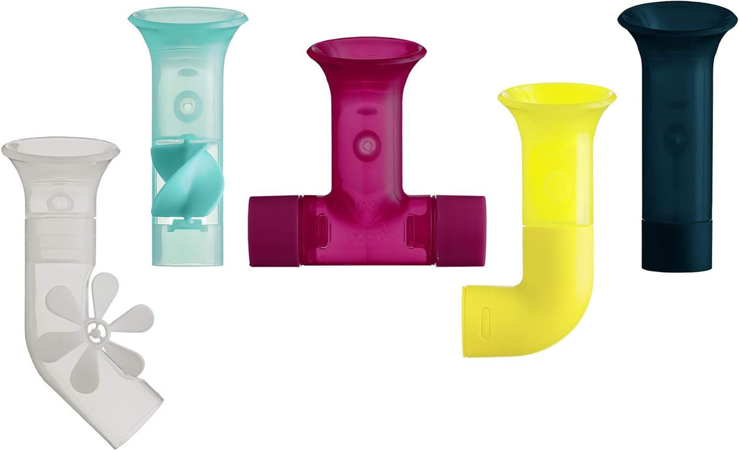 Boon Pipes Building Bath Toy Set B11379 – TOMY Creative Bath Tub Water Pipes & Tubes for Interactive STEM Water Play