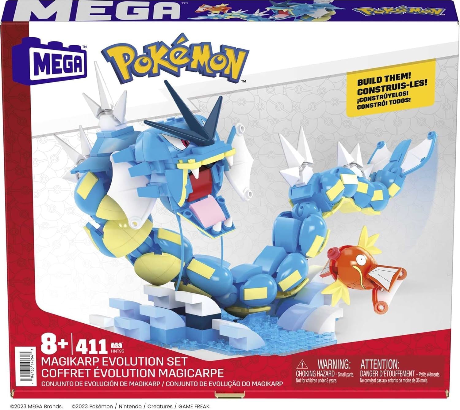 Magikarp Evolution Set HNT95 Pokémon Building Toy Kit (MEGA / Pokemon ...