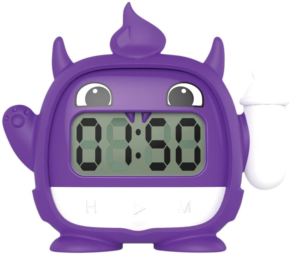 Baby Milk Timer (meiko the Milk Monster) Digital Glow-in-the-Dark PURP ...