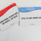 Cryptozoic Entertainment DOUBLE FEATURE Movie Card Game
