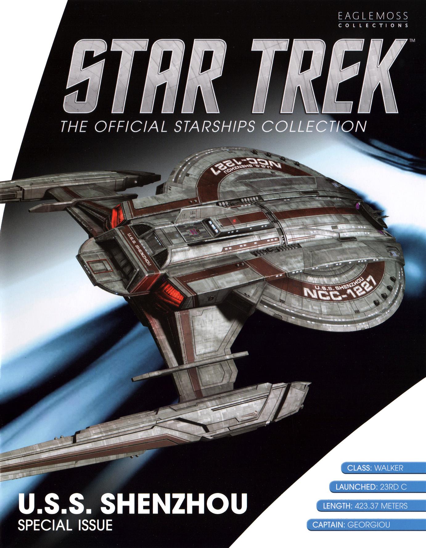 #22 U.S.S. Shenzhou NCC-1227 XL EDITION Discovery Starship Model Diecast Ship (Eaglemoss / Star Trek)